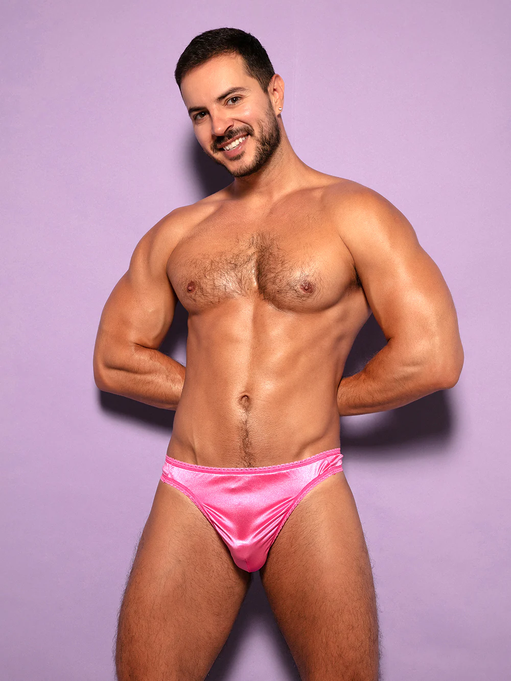 Luxe Satin Picot Thong - Image 3