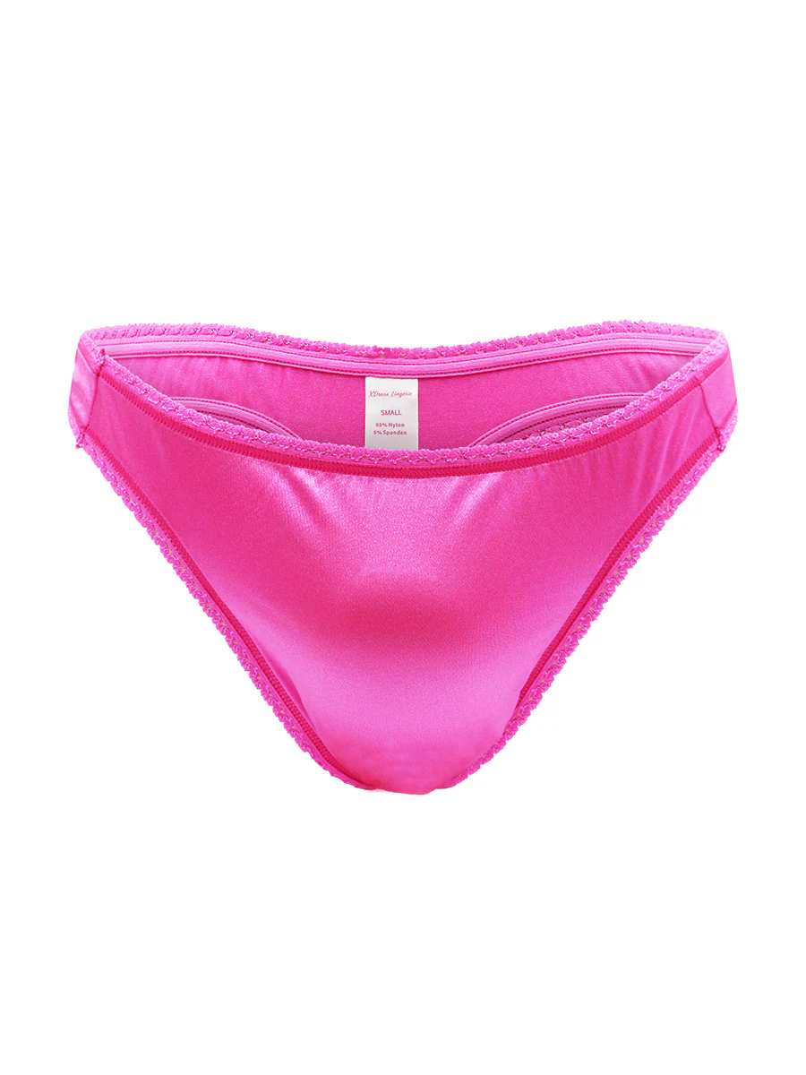 Luxe Satin Picot Thong - Image 5