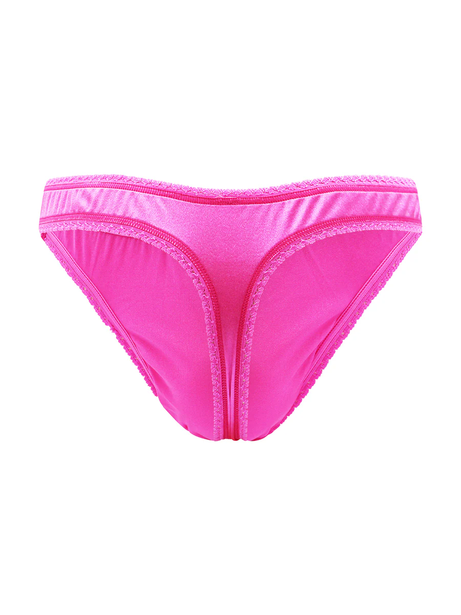 Luxe Satin Picot Thong - Image 6