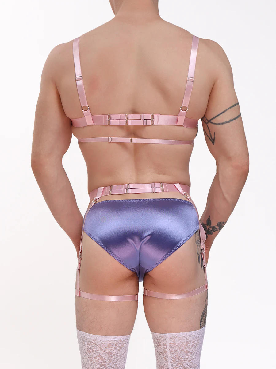 Strap Bra and Garter Set - Image 3
