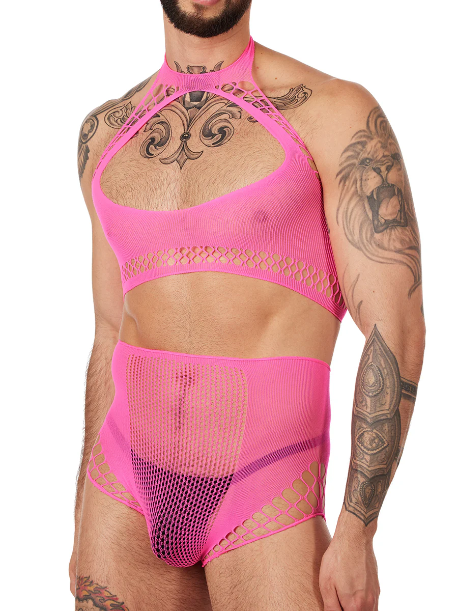 Halter Crop Top & High Waist Panty Set - Image 3