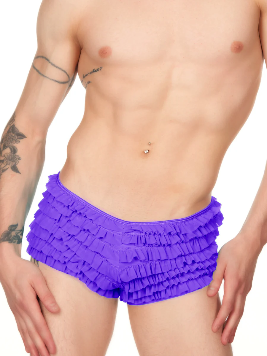 Mesh Ruffle Shortie - Image 3