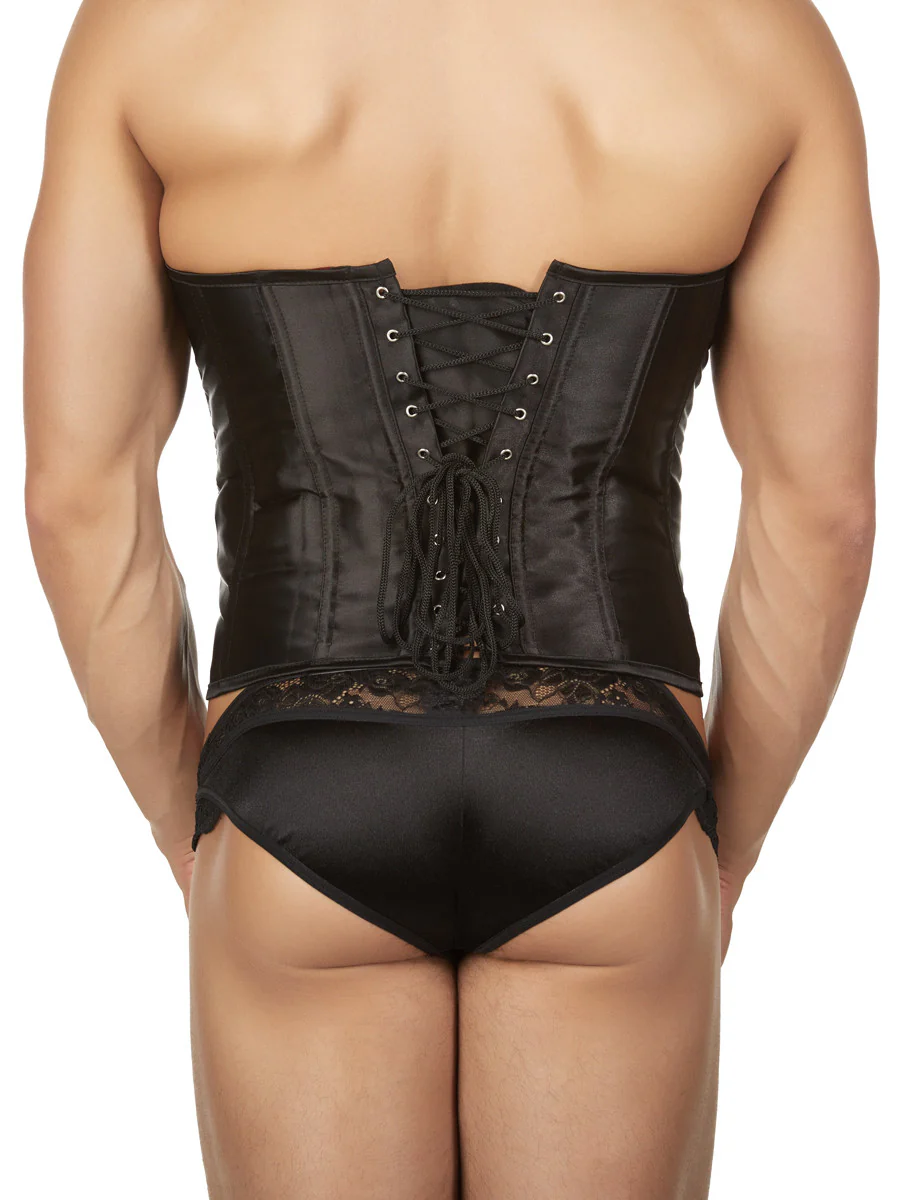 Classic Satin Zipper Corset - Image 2